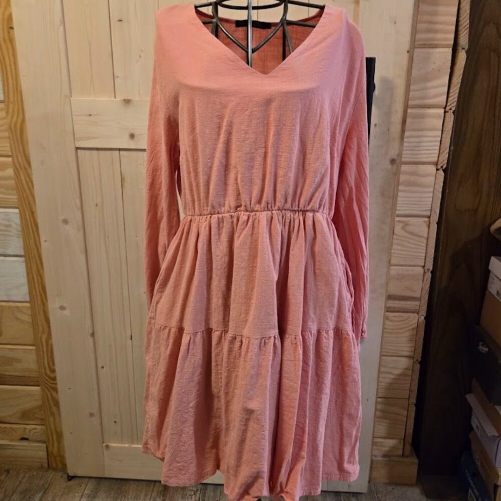 Chic & Romantic Pink Tiered Dress